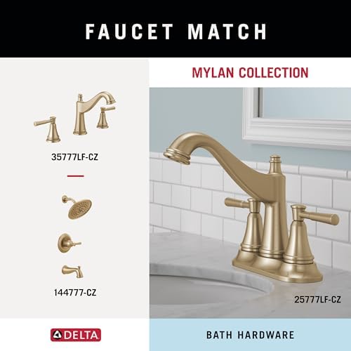 Delta Mylan Hand Towel Holder Wall-Mounted 1-Pack Champagne Bronze