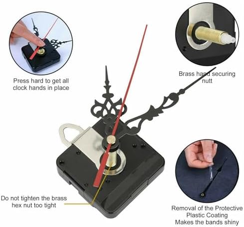 OTDOGUO 31MM Long Shaft Buffer Clock Movement Mechanism Repair Tool