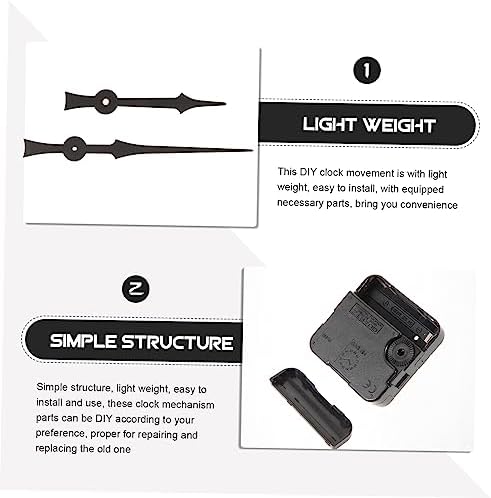 DIY Quartz Wall Clock Mechanism Set with Silent Shaft and Parts