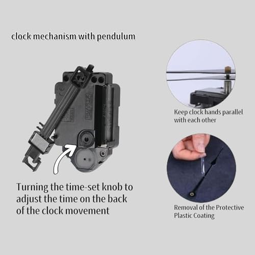 Prettyia Clock Mechanism 2 Set Replacement Kit