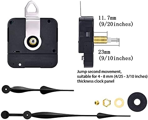 Generic 12-Inch Wall Clock Movement Easy-to-Use Replacement Part