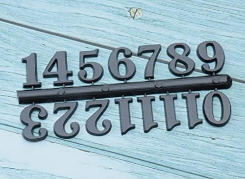 Two-Piece Arabic Roman Clock Numeral Kit Black