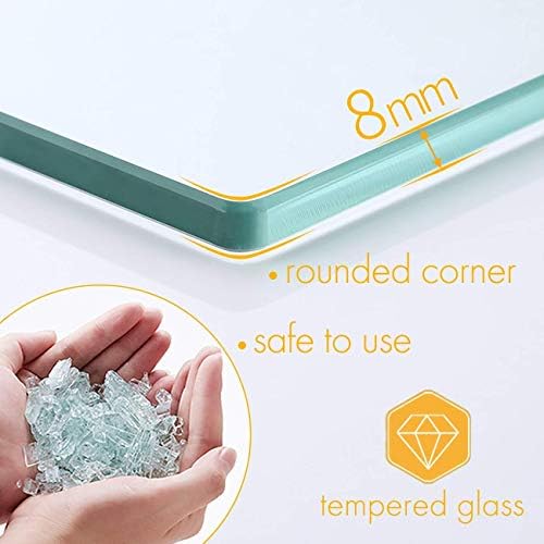 Sturdy Tempered Glass Organizer Shelf