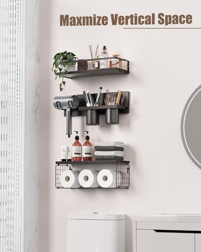 Versatile Floating Storage Shelf for Bathroom Bedroom Kitchen and Living Room