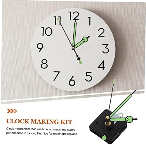 Silent Plastic Clock Movement Kit with Luminous Hands for DIY Clocks
