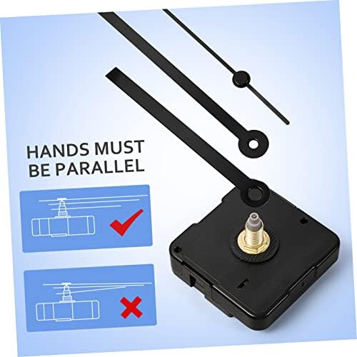 Precision Clock Movement Repair Kit with 8 Replacement Parts