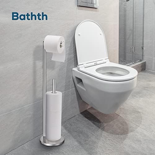 Sturdy Nickel-Finish Toilet Paper Holder - Space-Saving Easy to Install