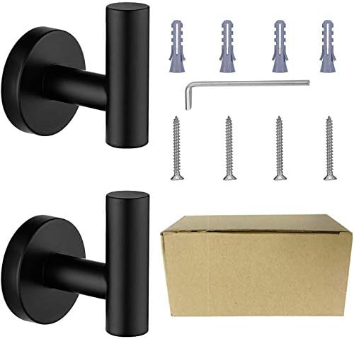 Nolimas Stainless Steel Towel Hook Matte Black