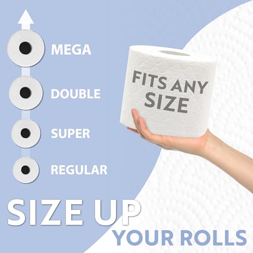 HOLD MEGA ROLLS Nickel Toilet Paper Holder