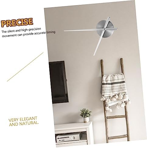 Sleek Easy-Backup Wall Clock Hands Plate Modern Design