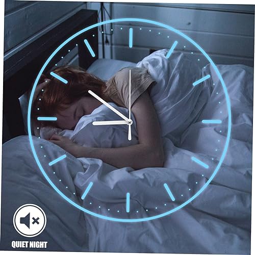 Angoily Clock White Wall Clock Hands Plastic Mechanism Kit