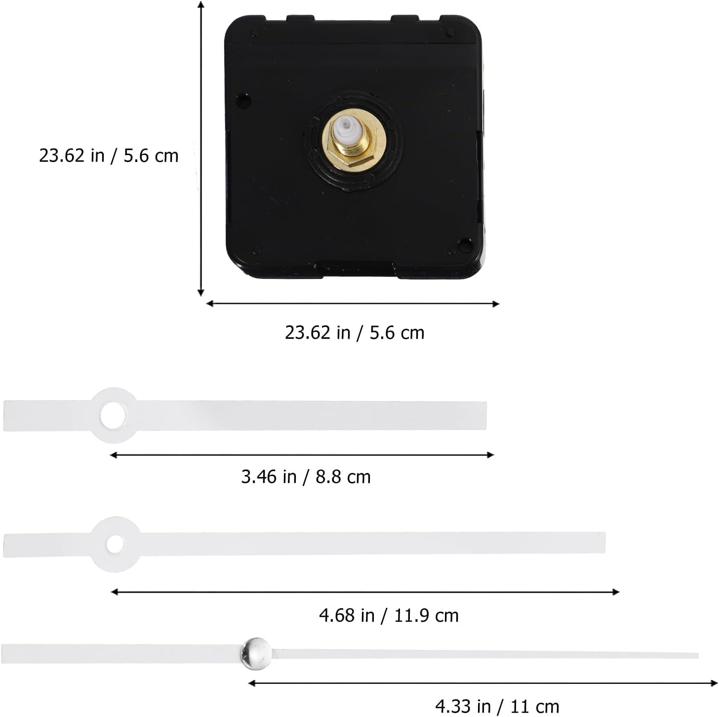 Cabilock DIY Clock Mechanism Replacement for Wall Clock Repair Noiseless Durable