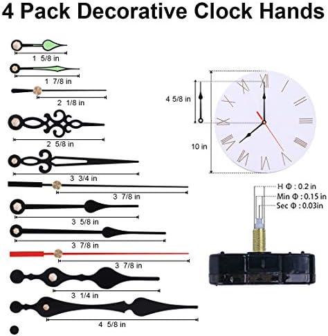 EMOON 2-Pack Clock Movement Kit for Repair Customization