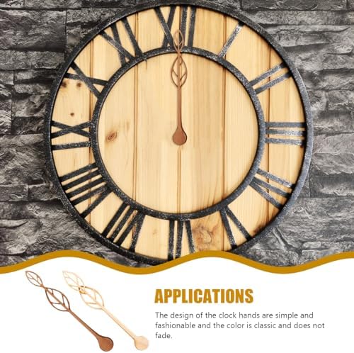 Durable Clock Hands Set for DIY Clocks Walnut Wood Replacement Parts