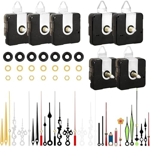 7-Piece Replacement Clock Mechanism Set