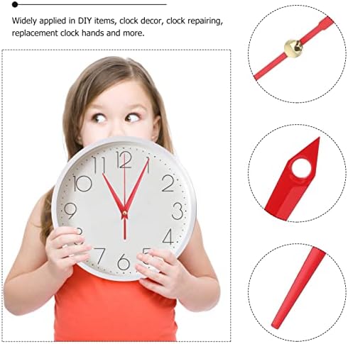ULTOTECH Analog Wall Clock Hands Red Set of 10