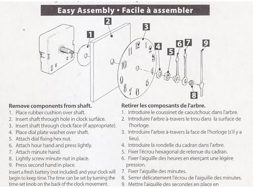 450mm Long Hand Clock Movement