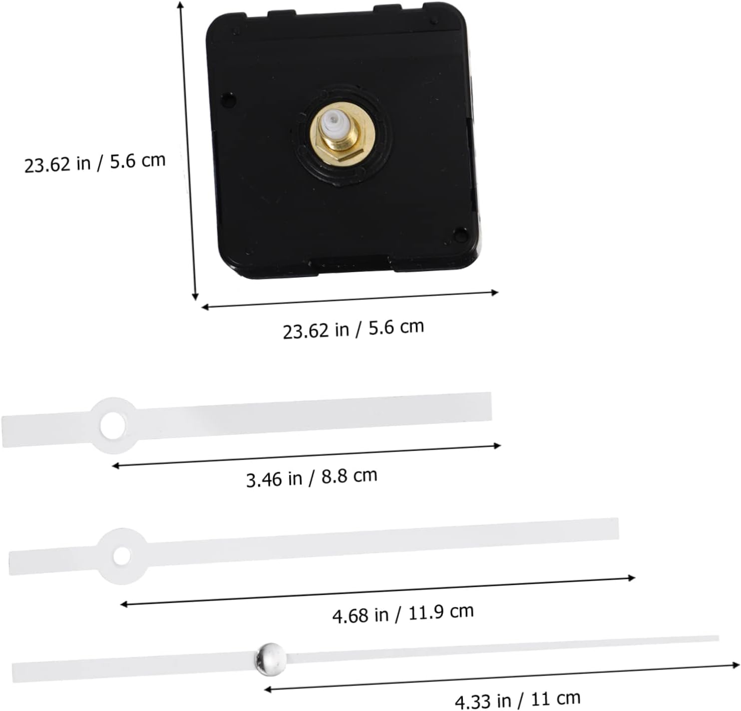 Perfect Reliability Battery-Powered Noiseless Replacement Parts for Your Wall Clock