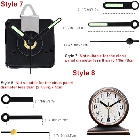 EMOOM 3-Piece Silent Clock Mechanism Kit