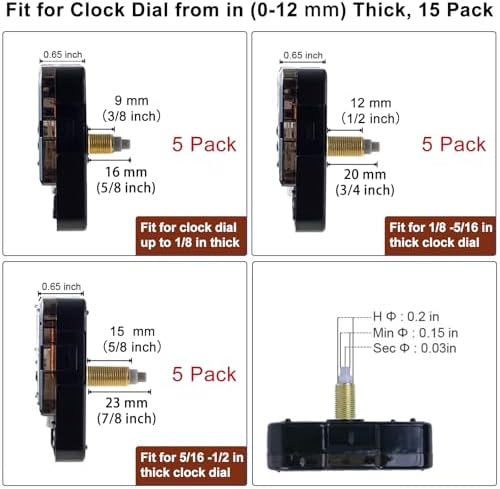 EMOON Precision Clock Mechanism Kit