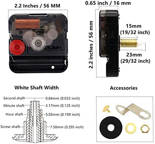 Sweep Silent Movement Wall Clock Kit