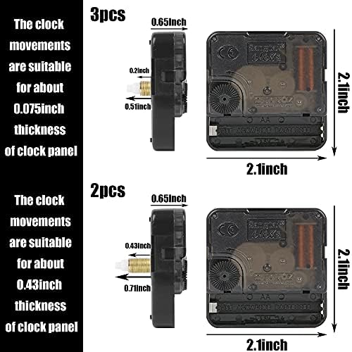 Precision quartz clock movement kit for DIY repair