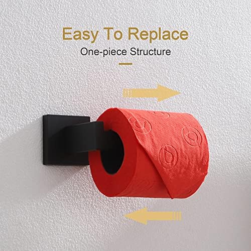 Black Stainless Steel Toilet Paper Holder