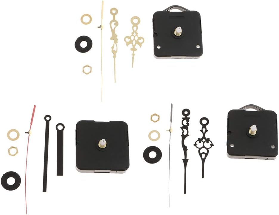 Delmitan ColorD Wall Quartz Clock Mechanism Replacement Set