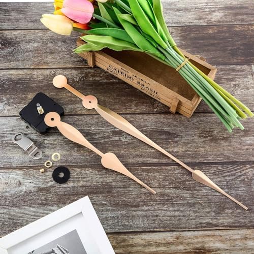 Precise 12 Gold-Plated Wall Clock Kit with Easy Installation