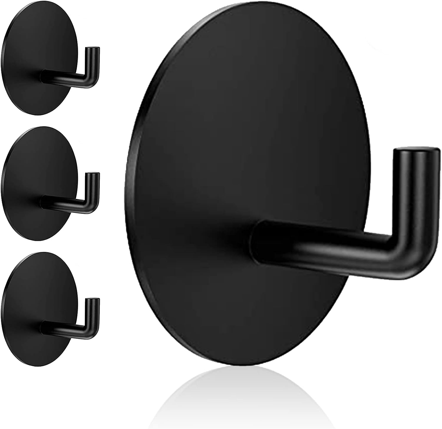 RiseAge 4-Piece Stainless Steel Adhesive Shower Hooks