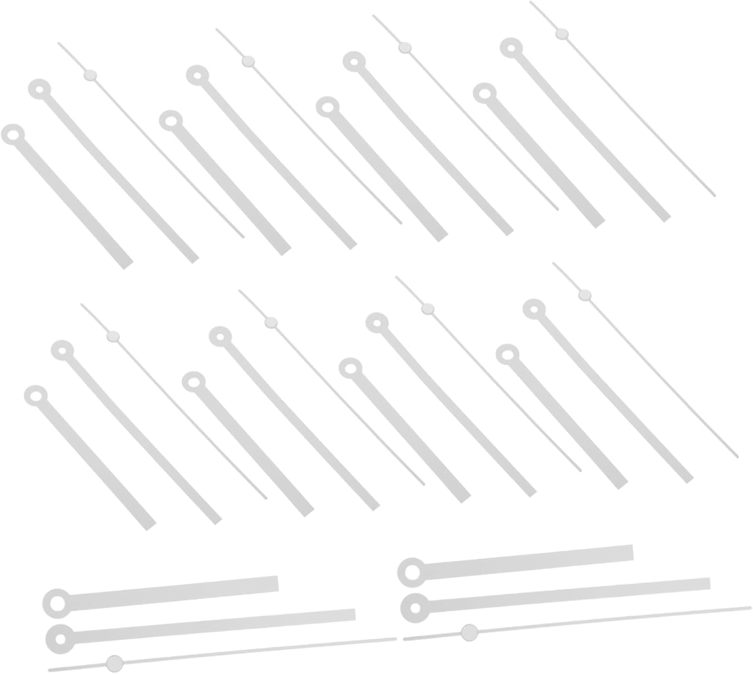 Precision-engineered Replacement Clock Hands for Aluminum Clocks