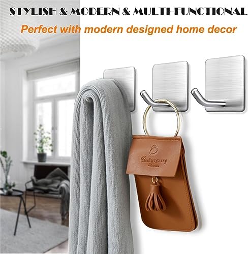 Heavy Duty Adhesive Towel Hook Set