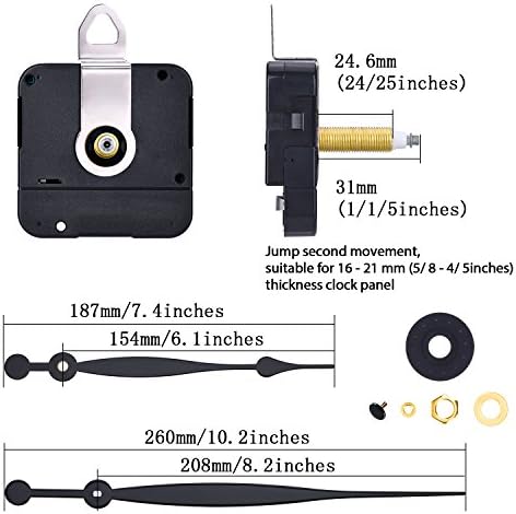 High-Performance Replacement Clock Movement with Precision Hands