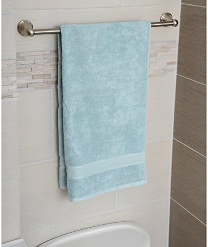 Amazon Basics Modern Towel Bar 24 x 70 Zinc Alloy Satin Nickelamazonbasicscom