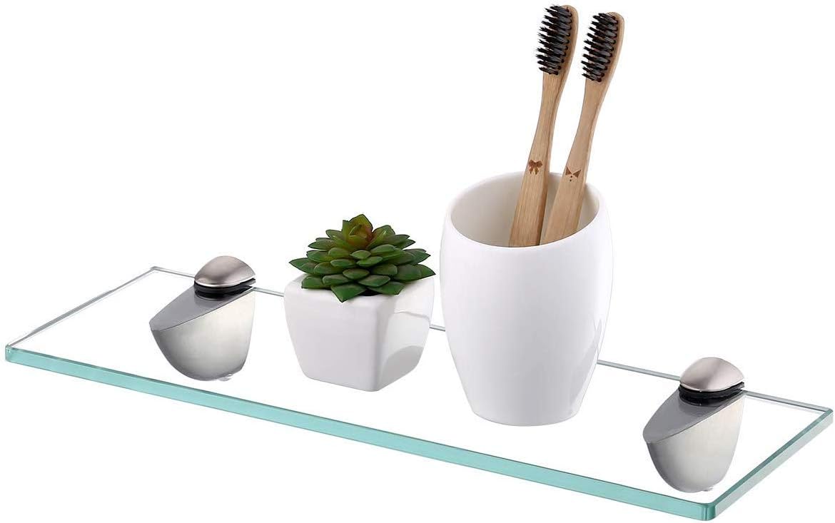 Sturdy Tempered Glass Organizer Shelf