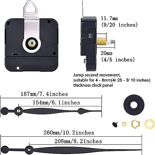 Premium Replacement Parts for Quartz Clocks LongHANDS SPADE HANGER Model Number