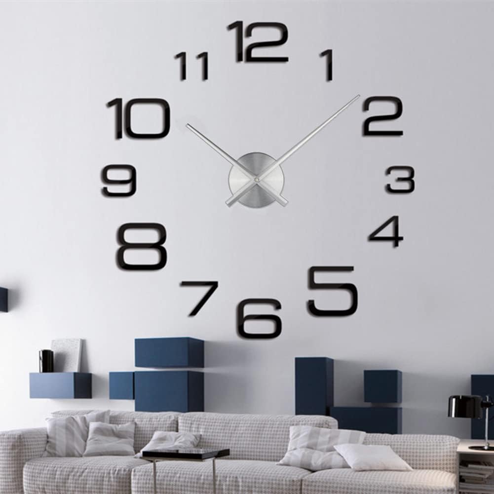 Sturdy Metal Wall Clock with Quiet Movement