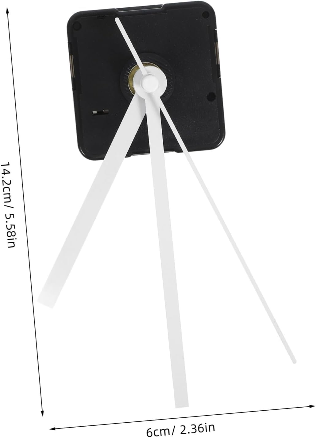 Silent Clock Movement Kits Replacement White Straight Hand