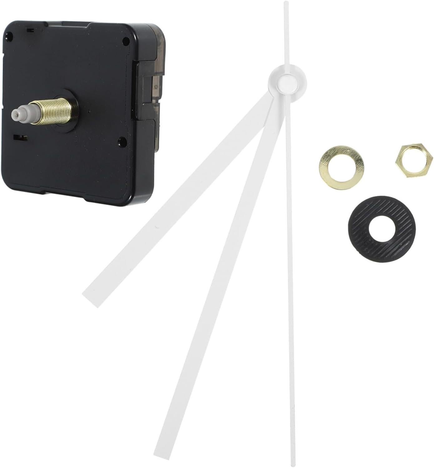 Silent Clock Movement Kits Replacement White Straight Hand