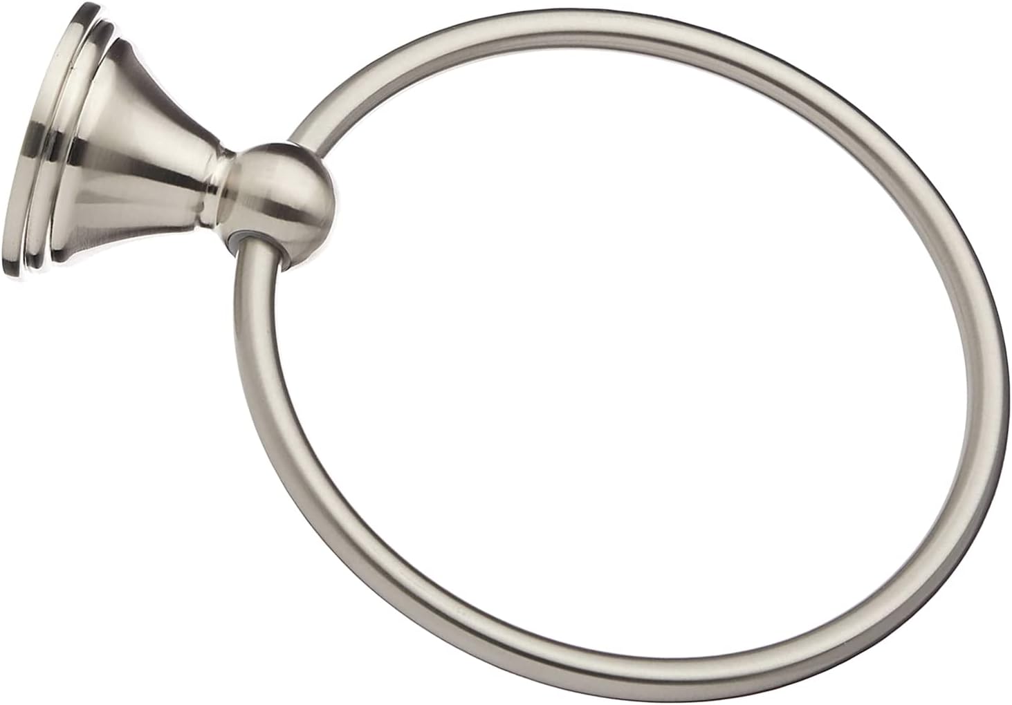 Modern SATIN NICKEL towel ring for bathroom