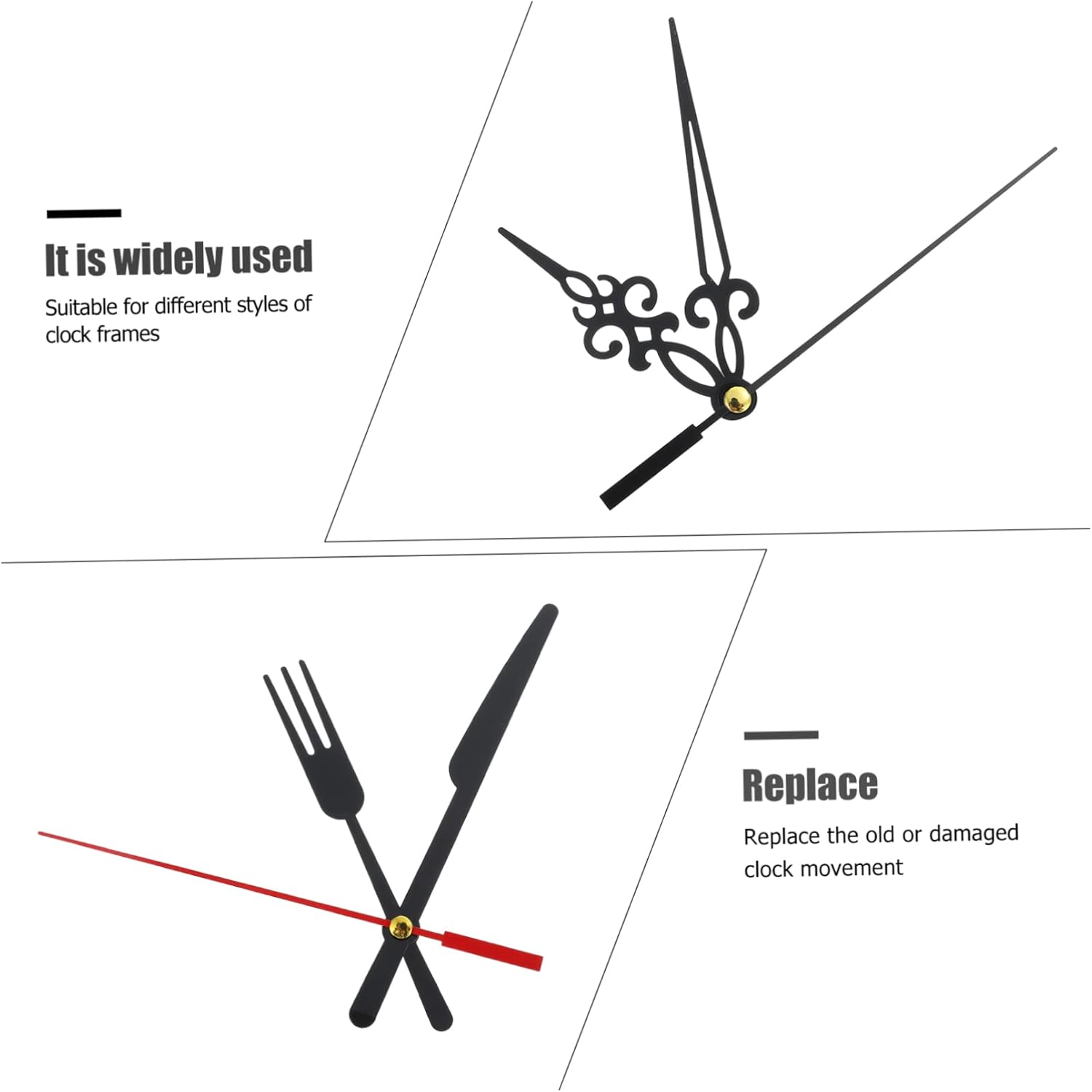 Stylish Quartz Clock Hands Sets