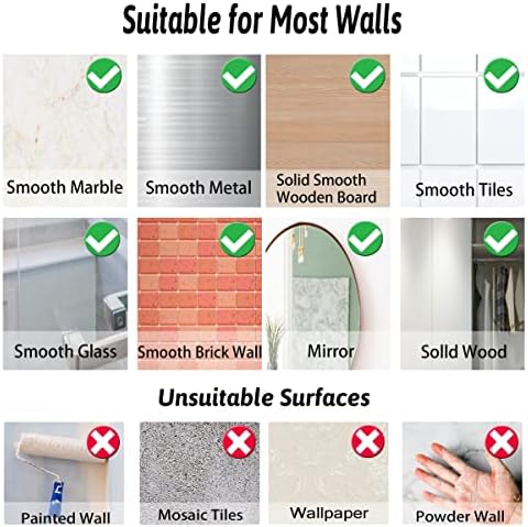 Heavy-Duty Transparent Adhesive Wall Hooks for Home Use - 16-Piece
