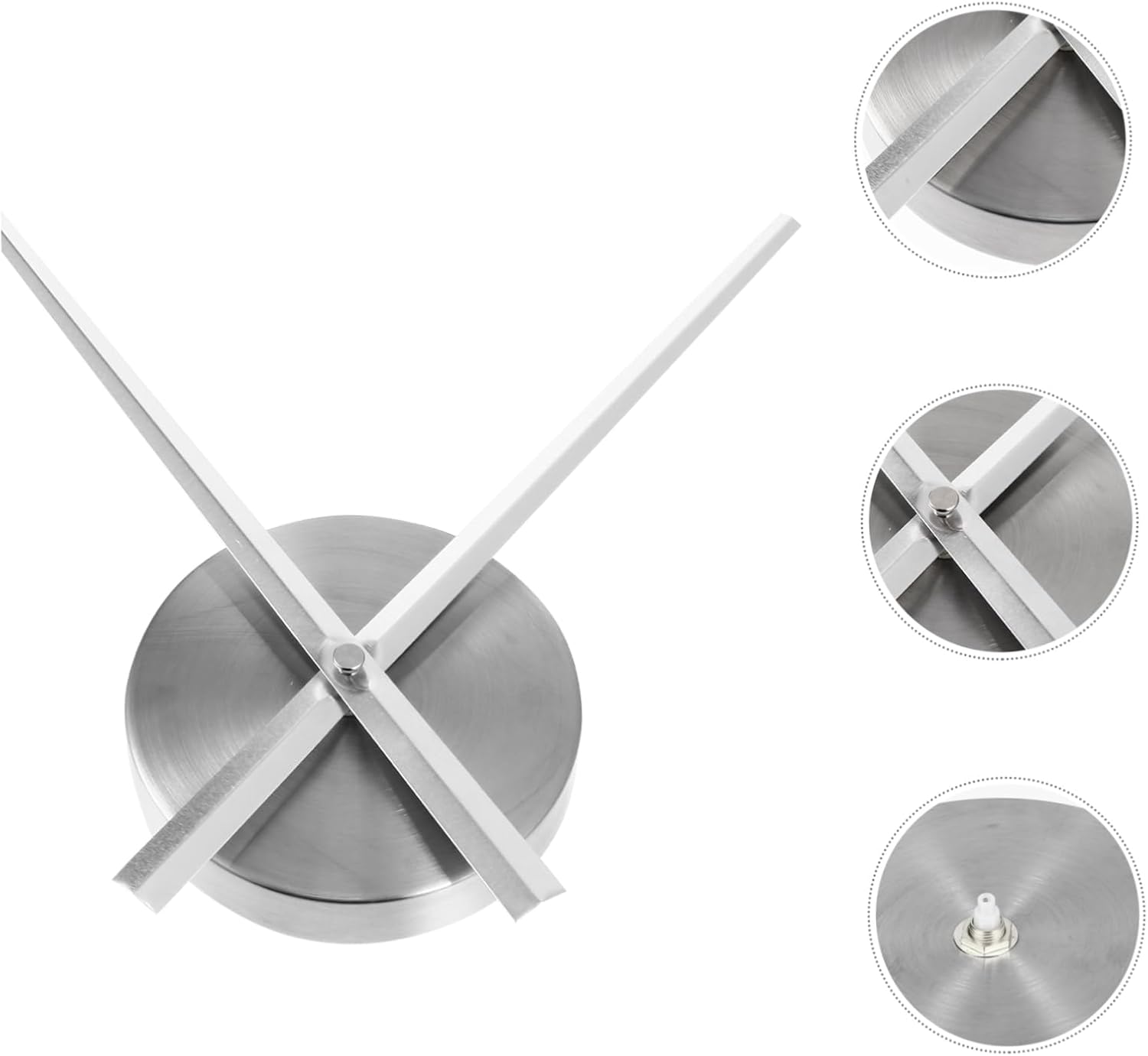 Oversized DIY Wall Clock Parts - clock movement 3D design Silver Alloy