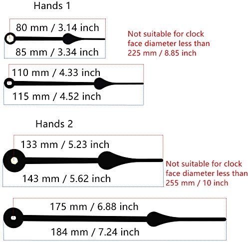 12888 TIKROUND Include Hands Wall Clock Movement