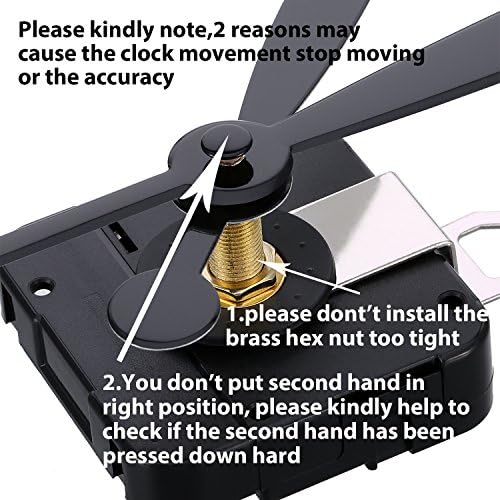 Premium Replacement Parts for Quartz Clocks LongHANDS SPADE HANGER Model Number