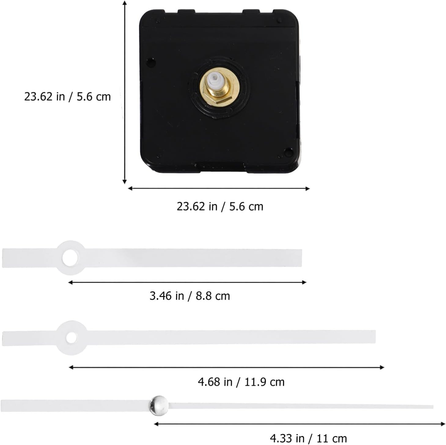 Uonlytech Plastic Clock Hands Kit Easy DIY Repairs for Home Clocks