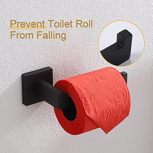 Black Stainless Steel Toilet Paper Holder