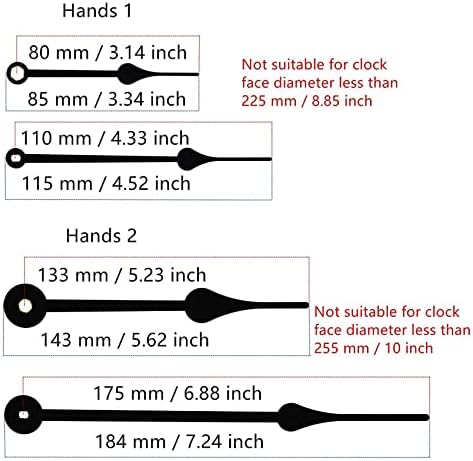 Wall Clock Timer Kit - DIY Replacement for 4 Pairs