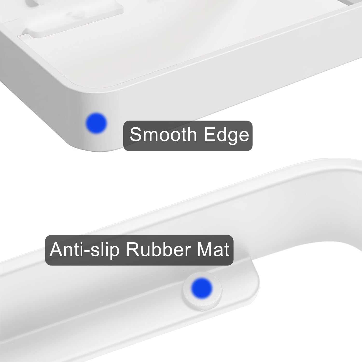 Z Metnal Rust-Resistant Floating Wall Organizer for Bathrooms
