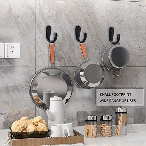15-Piece Folding Wall-Mounted Coats Towels Hooks for Home Use